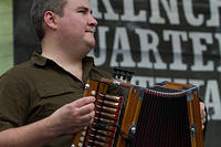 John Dowden on accordion