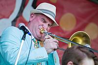Maurice Trosclair on trombone