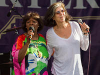Marcia Ball joins Irma on stage