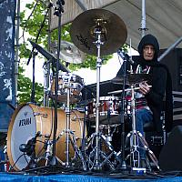 Johnny Vidacovich on drums