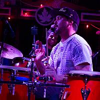 Luke Quaranta on conga drums