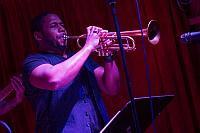 Ricio Fruge on trumpet