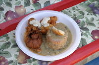 Crawfish Sack, Oyster Patties, Crawfish Beignets combo