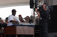 Kim Phillips on piano