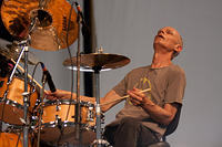 Johnny Vidacovich on drums