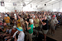 Jazz tent audience