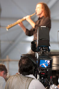 Kenny G on camera