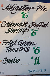 Cajun Nights Catering menu