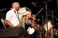 Derek Douget on sax