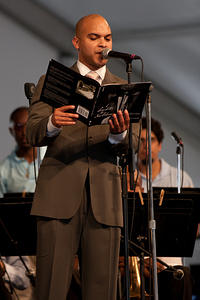 Irvin reads from his book