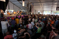 Jazz tent crowd