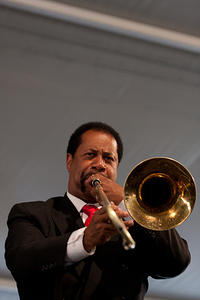 Fred Lonzo on trombone