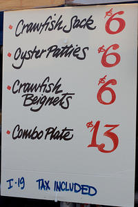 Patton's Caterers menu