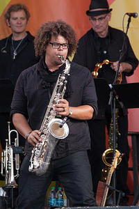 Jake Clemons on sax