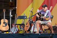 Jimmy Buffet on guitar