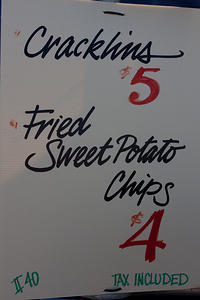 Fatty’s Cracklins menu