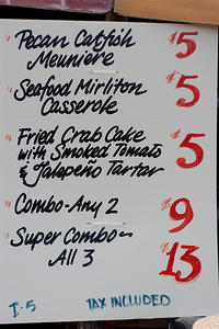 C.P.G. Catering menu