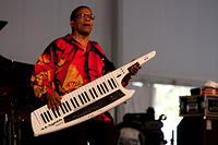 Herbie Hancock on keytar
