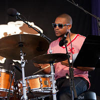 Darrian Douglas on drums