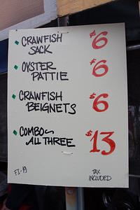 Patton’s Caterers menu