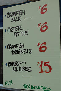 Patton’s Caterers menu
