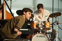 Nick Sanders on piano