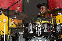 Reggie Nicholas on drums