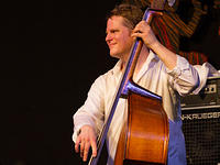 Jason Stewart on bass