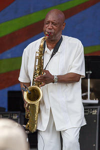 Gary Brown on saxophone
