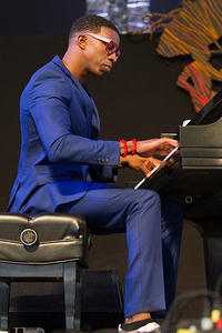 Kyle Roussel on piano