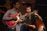Dominic Minix on guitar