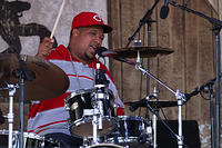 Boss Hog on drums