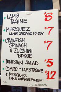 Jamila’s Café menu