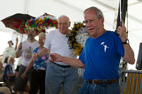 Eddie leads the second line