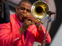 Glen David Andrews on trombone