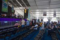 Morning prayer in the gospel tent