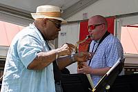 Marcus Ballard on tenor sax