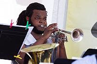 Chris Cotton on trumpet