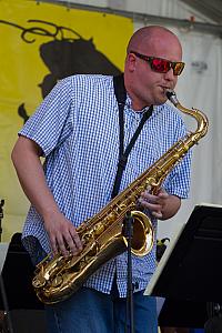 Marcus Ballard on sax