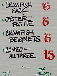 Patton’s Caterers Menu