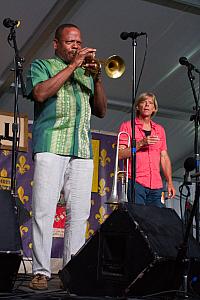 Leroy Jones on trumpet
