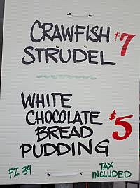 Cottage Catering menu