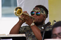 Chris Cotton on trumpet