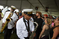 Cedric "Coyote" Wiley on saxophone