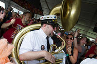 Jon Gross on sousaphone