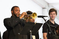 Andrew Baham on trumpet