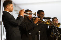 Aurelien Barnes on trumpet