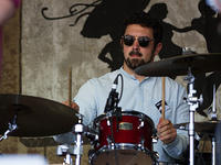 Mike Stafford on drums