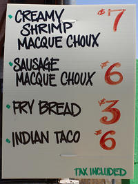 United Houma Nation menu