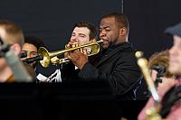 Andrew Baham on trumpet